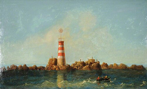 Grande Anquette, First Beacon Built by Trinity House, 1868, 