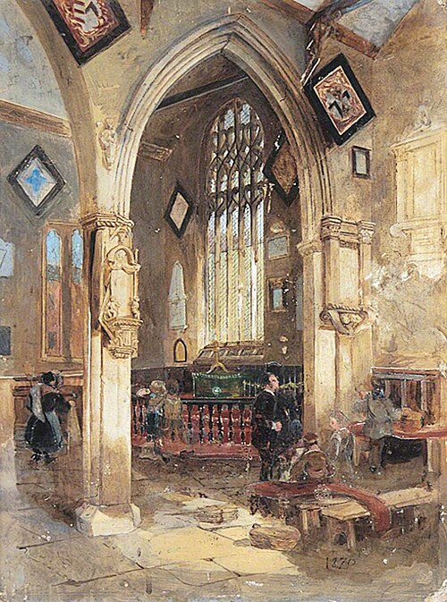 Church Interior, 1870, 