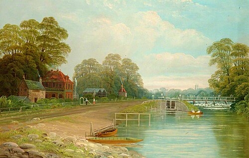 'Angler's Rest' and Bell Weir, Surrey, 1880, 