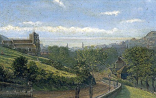 View of Old Town from above All Saints Church, 1880, 