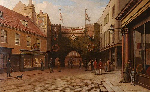 Ceremonial Arch 'To Peirson and Our Brave Defenders', Jersey, 1881, 