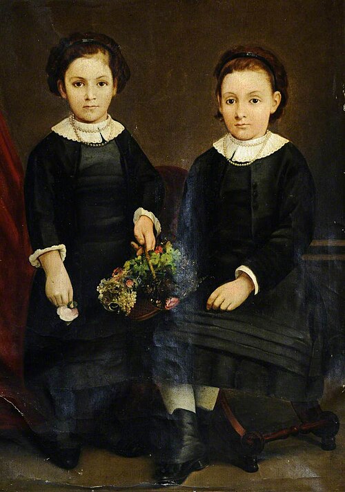 Maude and Elizabeth Vautier, 1884, 