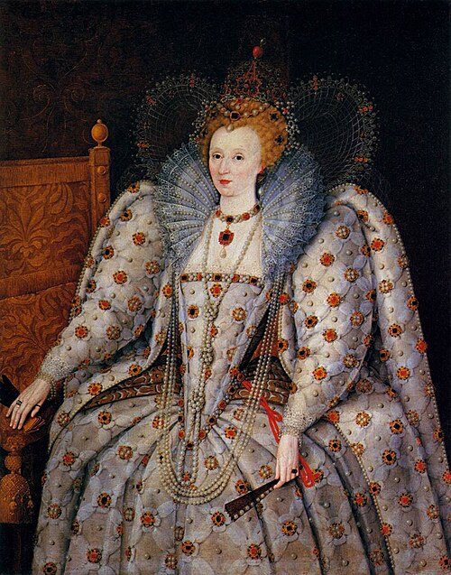 Portrait of Elizabeth I of England, 1597, 