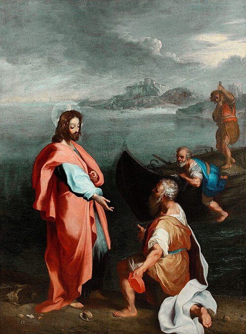 La Vocation de saint Pierre et saint André., 1599, 