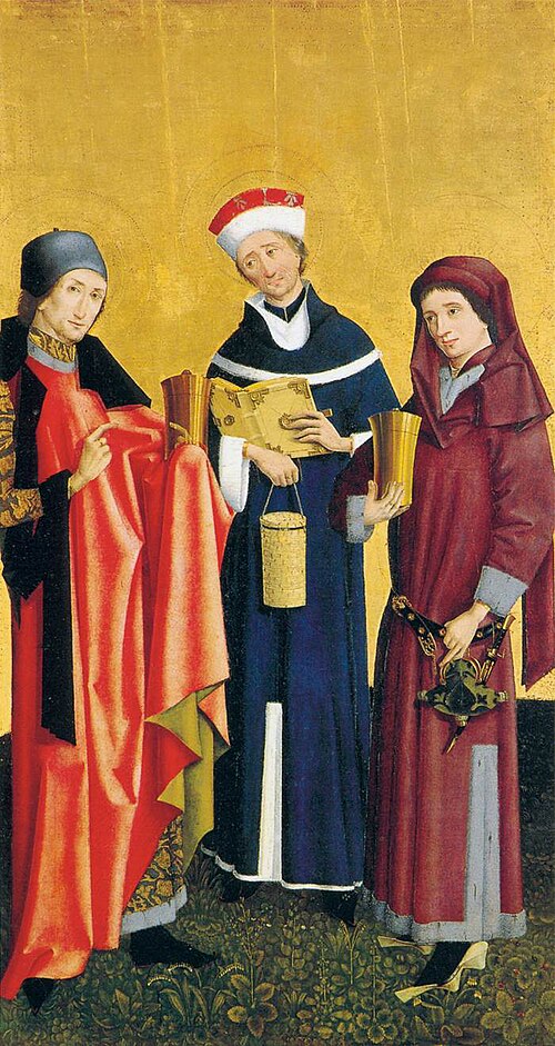 Sts Cosma, Damian and Pantaleon, 1455, 