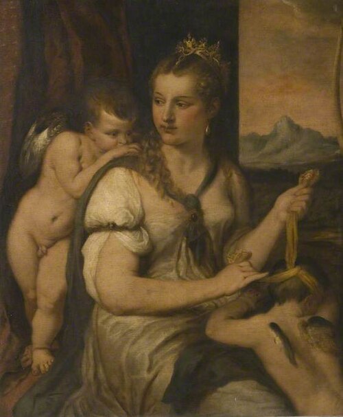 Venus Blindfolding Cupid, 1650, 