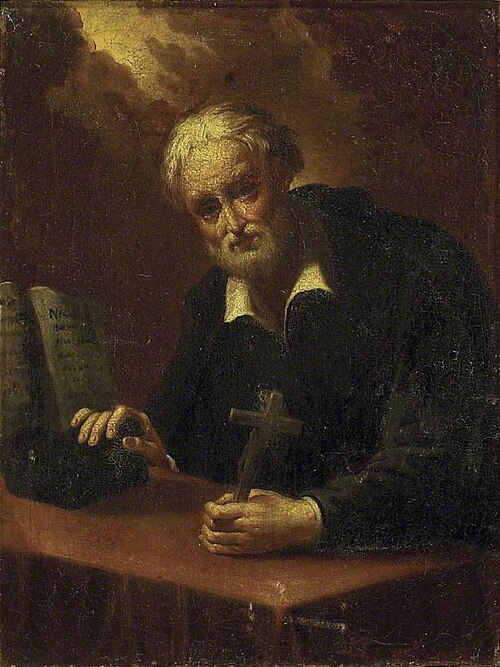 A saintly Cleric with a Crucifix, 1750, 