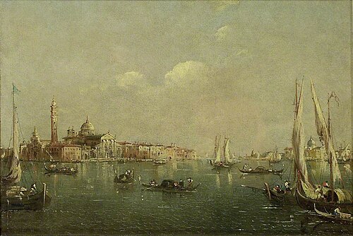 The Lagoon and Island of San Giorgio seen from the Molo, 1850, 