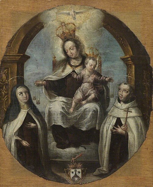 Virgin and Child between Saint Claire and Saint Dominic, 1700, 