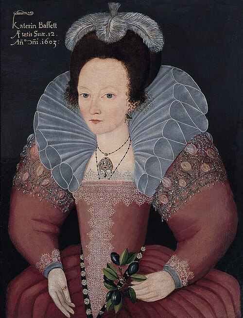 Portrait of Katherine Basset, 1603, 