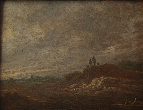 Paysage avec quatre silhouettes, 1700, 