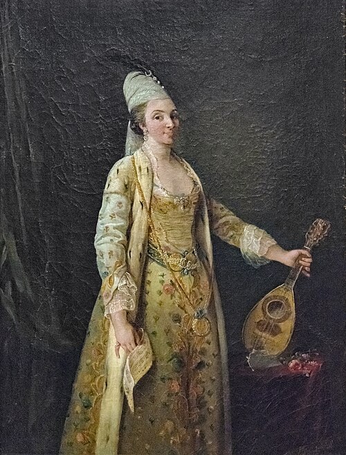 Portrait de madame Louis Chénier en costume grec, 1800, 