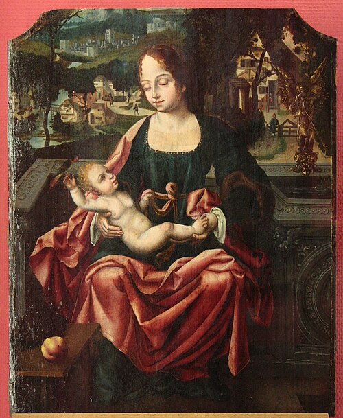 Vierge à l'enfant avec une perruche, 1500, 