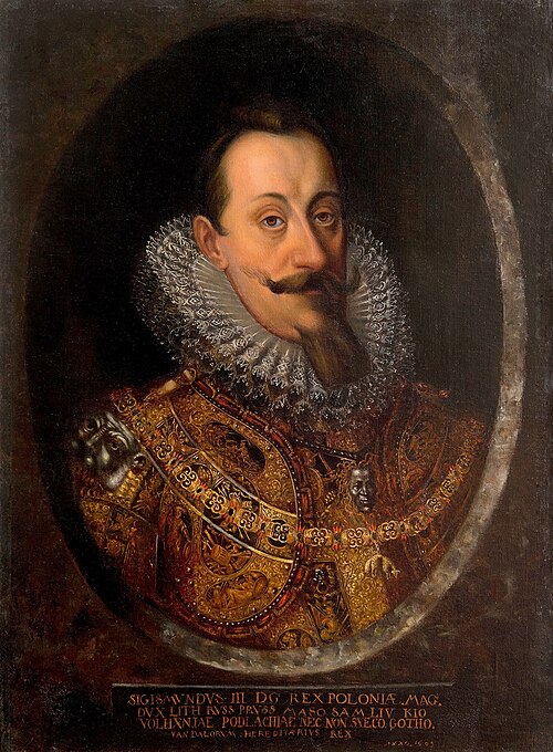 Portrait de Sigismond III Vasa en demi-armure., 1610, 