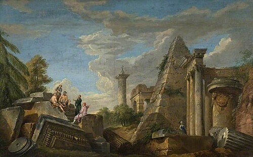 Classical Ruins with Figures, , 