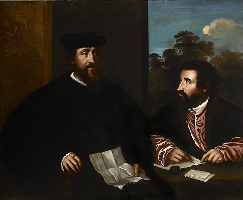 Georges d'Armagnac (c.1501–1585), Bishop of Rodez, with His Secretary Guillaume Philandrier (d.1565), 1700, 