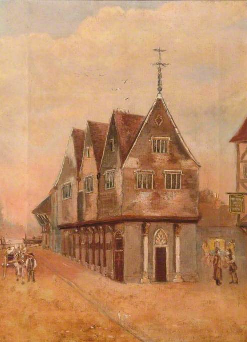 The Cloth Hall, Newbury, Berkshire, 1850, 