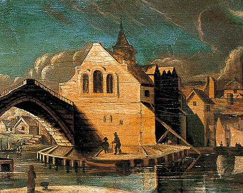 Ouse Bridge and St William's Chapel, 1825, 