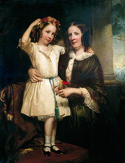 A Mother with Her Young Daughter, 1850, 