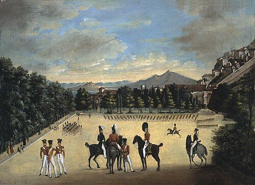 British Troops on Parade at Gibraltar, 1828, 