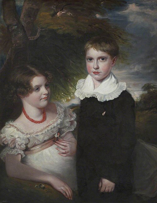 Mrs Maria Winter's Children (or 'Maria Beadnell and her Brothers'), 1840, 