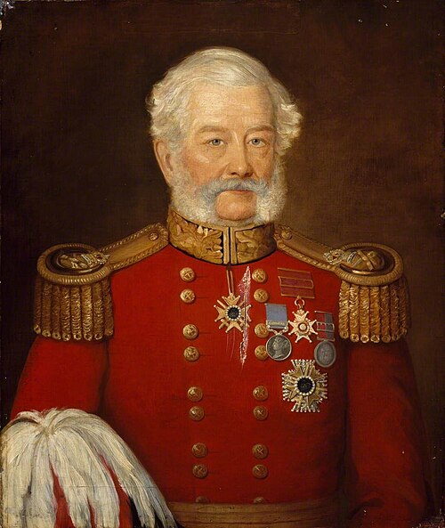 Major General Sir Abraham Roberts (1784–1873), Army Staff, 1854, 
