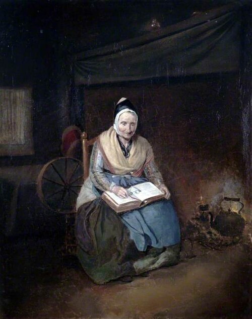 Woman Reading a Bible, 1825, 