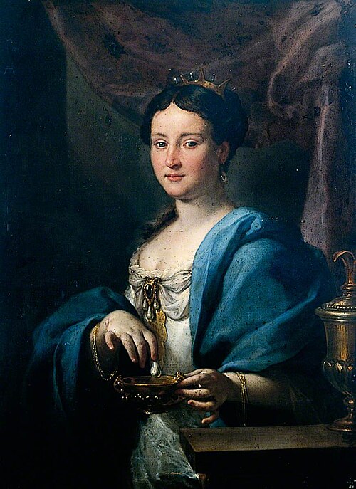 Cleopatra Dissolving the Pearl, 1800, 