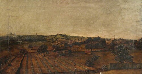 Landscape with the First Alexandra Palace, 1873, 