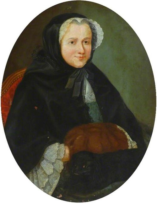 Portrait of a Lady in Black with a Fur Muff, 1745, 