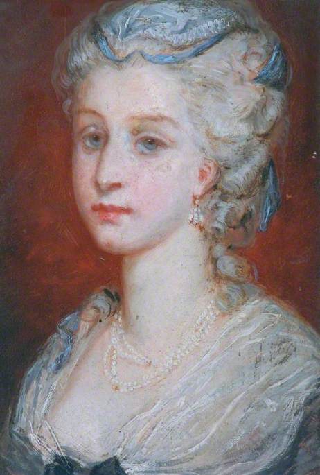 Portrait of a Lady Wearing Pearls, 1857, 
