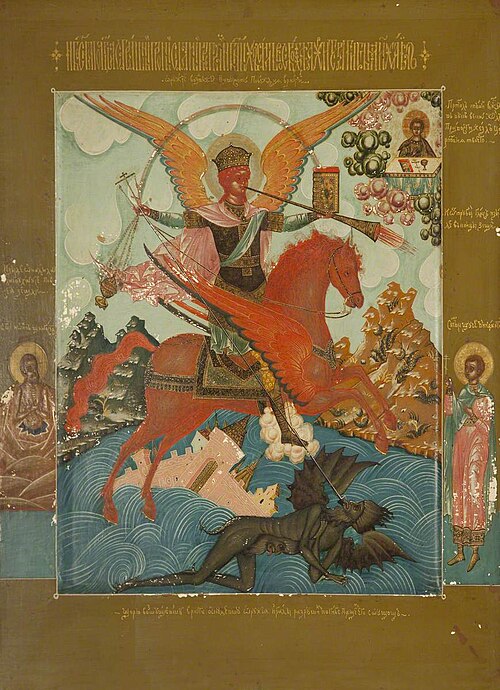 Icon with Archangel Michael, 1800, 