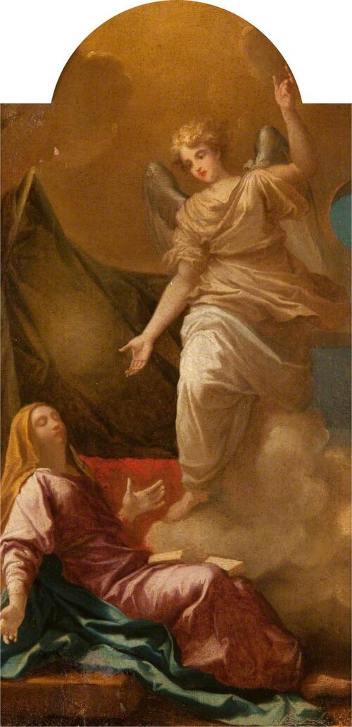The Annunciation (after Poussin), 1700, 
