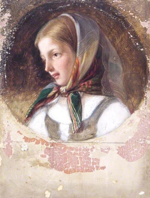 Sketch of a Young Woman, 1850, 