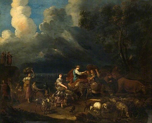 The Israelites Crossing the Red Sea, 1700, 