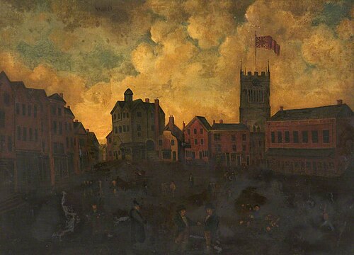 The Old Market Place, Wigan, 1800, 