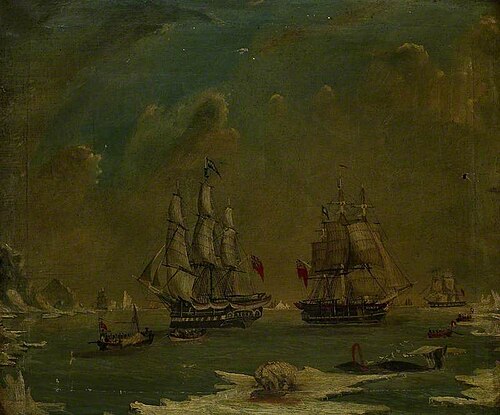 Whalers 'Isabella' and 'Comet' in the Arctic, 1850, 