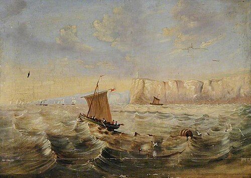 Fishing Boats under Sail and Oar, 1850, 