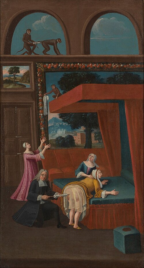 A Clyster in Use, 1700, 