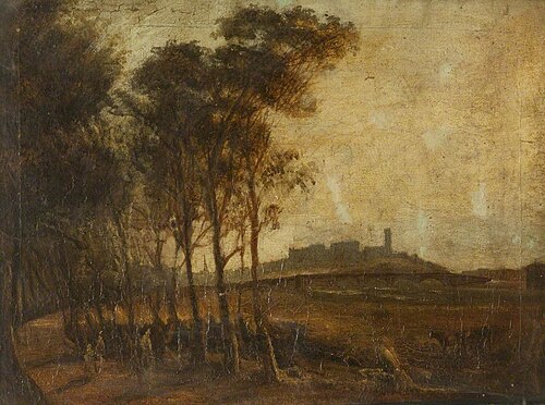 Lancaster from Ladies' Walk, 1850, 