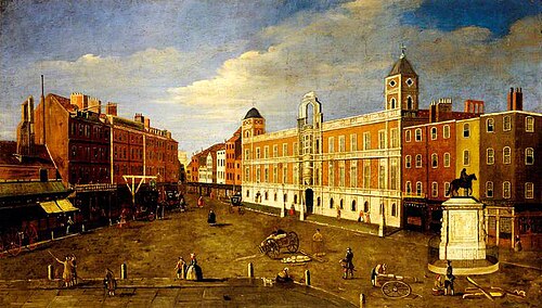Charing Cross and Northumberland House from Spring Gardens, London, 1800, 