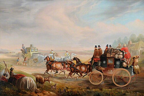 Two Coaches, 1860, 
