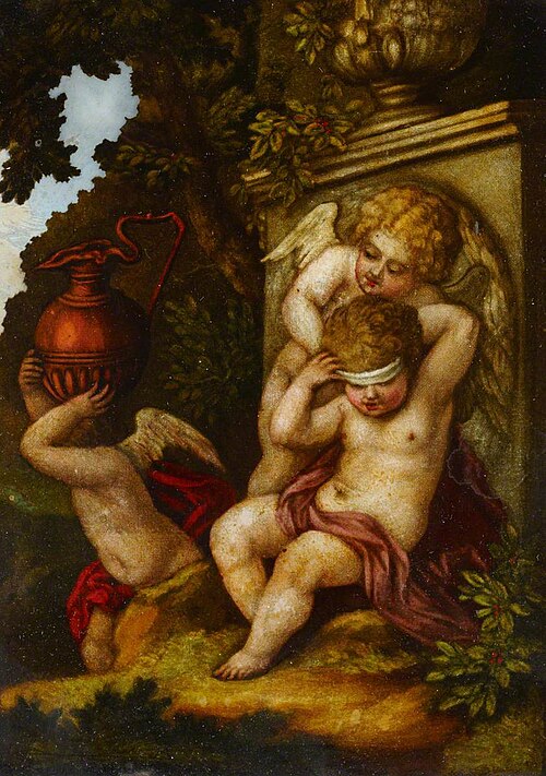 Three Cupids at Play, 1850, 