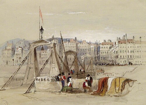 Chain Pier, Brighton, East Sussex, 1850, 