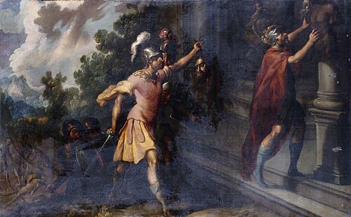 A Soldier with a Decapitated Head, 1750, 