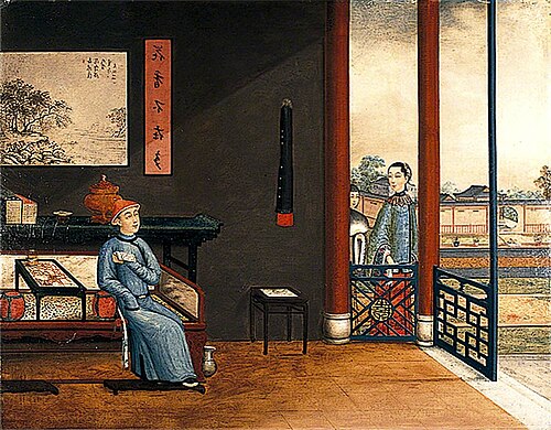 A Gentleman Reading on a Bed, 1800, 