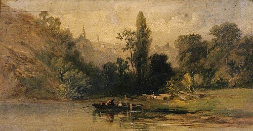 Dinan from the River, 1800, 