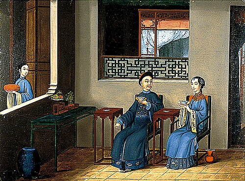 A Couple Drinking Tea, 1800, 