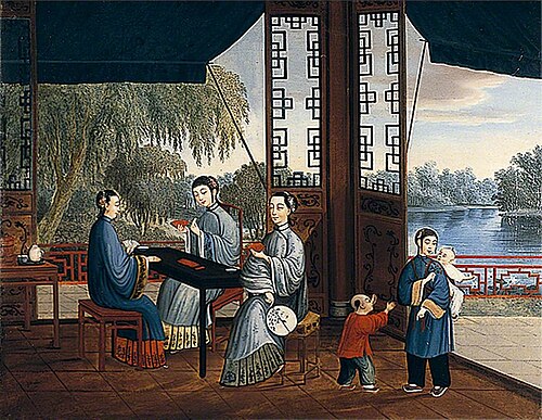 Ladies Playing Cards, 1800, 