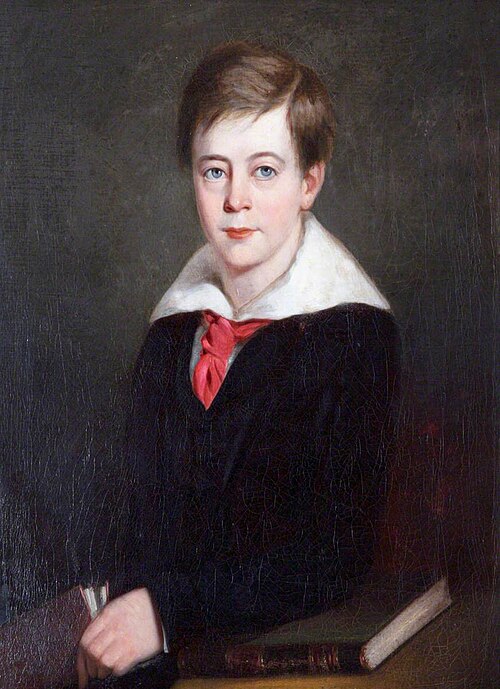 Sir Alexander Palmer Bruce Chichester (1842–1881), 2nd Bt of Arlington, as a Boy, 1855, 